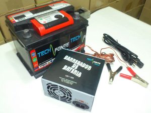 Carregador de Bateria Automotiva Carro Moto Caminhão TechFonte