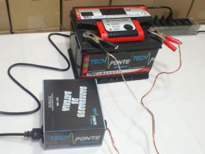 Carregador de Bateria Automotiva Carro Moto Caminhão TechFonte
